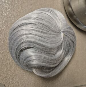 Elegant Silver Women's Topper Hairpiece